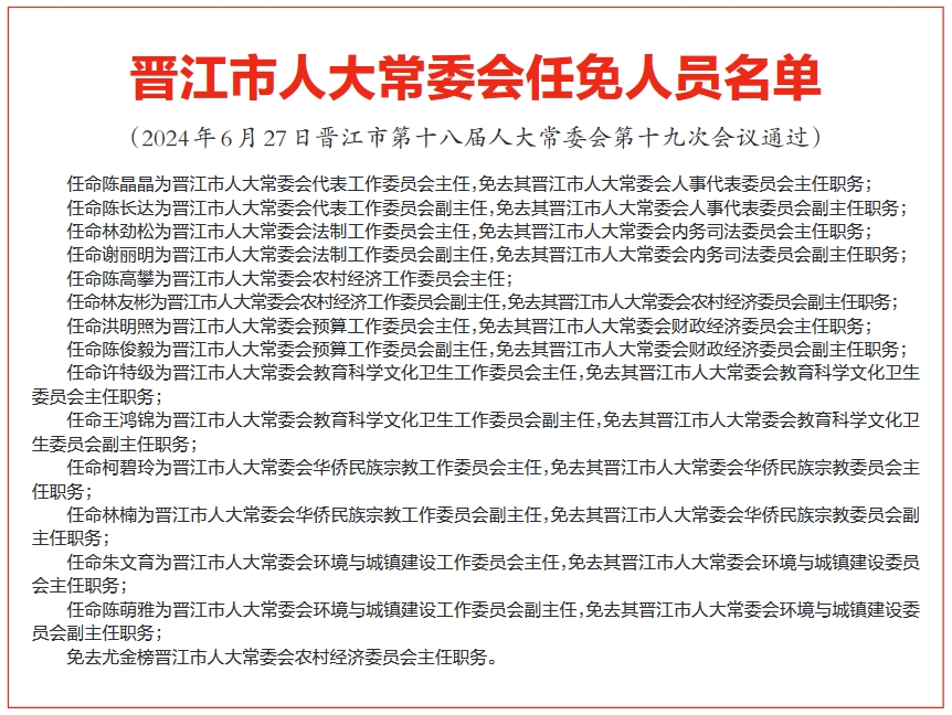 晋江市水利局人事任命揭晓，重塑水治理格局的重大决策